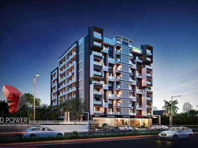 Aurangabad-3d-visualization-companies-architectural-visualization-buildings-studio-apartment-night-view