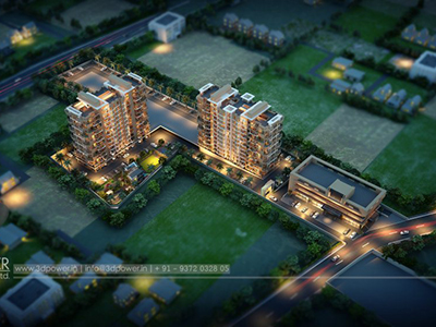 Aurangabad-Bird-eye-view-township-playground-3d-walkthrough-company-visualization-services