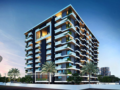 Aurangabad-Front-view-beutiful-apartmentsArchitectural-flythrugh-real-estate-3d-walkthrough-animation-company    