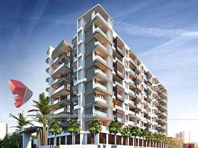 Side-veiw-beutiful-apartments-3d-walkthrough-service-Aurangabad-service-provider