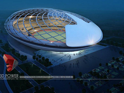 Aurangabad-3d-model-architecture-3d-architectural-drawings-sports-stadium-birds-eye-view-night-view