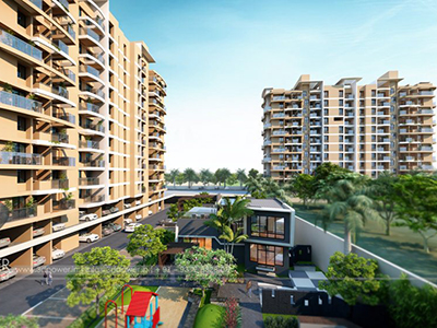 Bangalore-Towsnhip-view-side-elevationArchitectural-flythrugh-real-estate-3d-rendering-company-animation-company