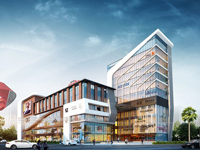 Bangalore-Shopping-mall-complex-3d-elvation-3d-desing-and-rendering-for-architects-walkthrough-animation-services