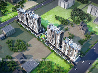 Bangalore-Top-view-township-3d-model-visualization-architectural-visualization-3d-walkthrough-company
