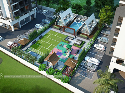 Bangalore-Top-view-parking-apartments-real-estate-3d-walkthrough-freelance-company-company