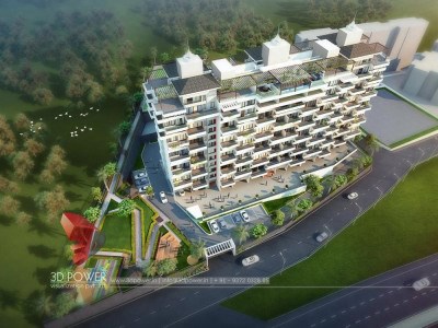 Bangalore-architectural-animation-3d-walkthrough-freelance-company-company-apartments-birds-eye-view-evening-view-3d-model-animation