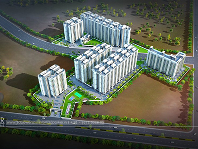 Bangalore-bird-eye-view-rendering-33d-design-township3d-real-estate-Project-rendering-Architectural-3drendering-company