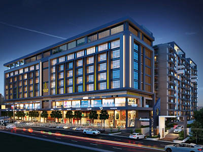 Bangalore-Shopping-complex-3d-real-estate-walkthrough-visualization-3d-Architectural-animation-services