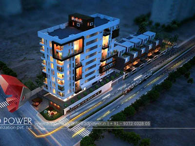3d-rendering-company-studio-apartments-photorealistic-rendering-s-real-estate-buildings-night-view-bird-eye-view-Hyderabad