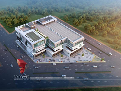 Hyderabad-3d-animation-apartment-rendering-architectural-designing-complex-birds-eye-view-day-view