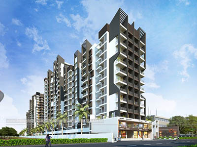 Hyderabad-Highrise-apartments-shopping-complex-apartment-virtual-flythrough