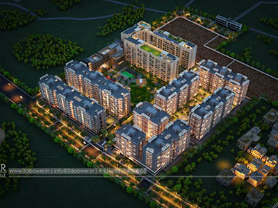 Hyderabad-Top-view-township-beutiful-elevation-3d-design-apartment-virtual-flythrough