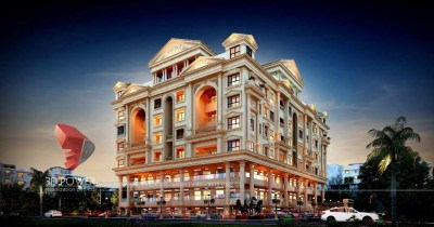 Hyderabad-architect-design-firm-3d-walkthrough-service-provider-company-studio-apartment-night-view-eye-level