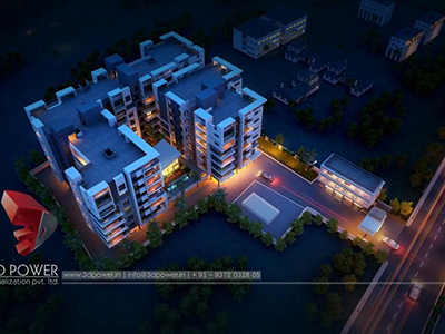 Hyderabad-virtual-walk-through-3d-architectural-visualization-3d-Architectural-animation-services-night-view-bird-eye-view