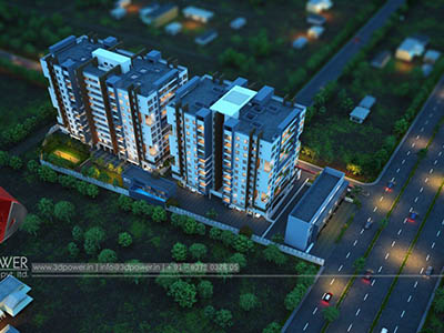 Hyderabad-Bird-eye-township-apartment-virtual-walk-through3d-real-estate-Project-rendering-Architectural-3dWalkthrough-service
