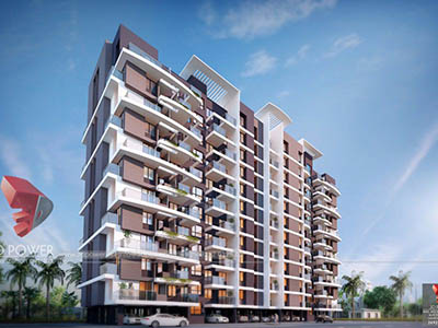 Hyderabad-Highrise-apartments-elevation3d-real-estate-Project-rendering-Architectural-3dWalkthrough-service
