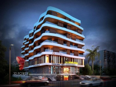3d-model-architecture-3d-apartment-rendering-service-3d-Visualization-night-view-commercial-complex