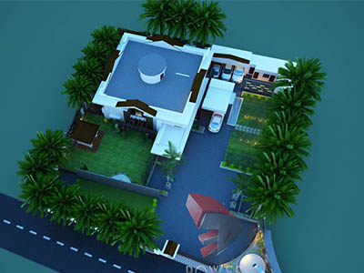 3d-walkthrough-rendering-bungalow-birds-eye-view